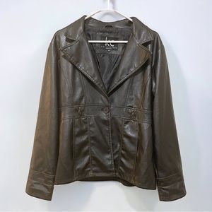 Vintage Y2K faux leather jacket